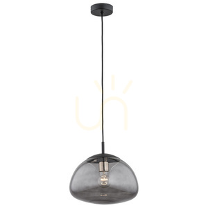 Pendelleuchte ARGON TRINI Schwarz Rauchglas E27 4334 small 0