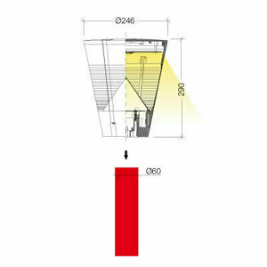 Laterne chone IP54 FBT 20 W grau RAL 9006 small 3