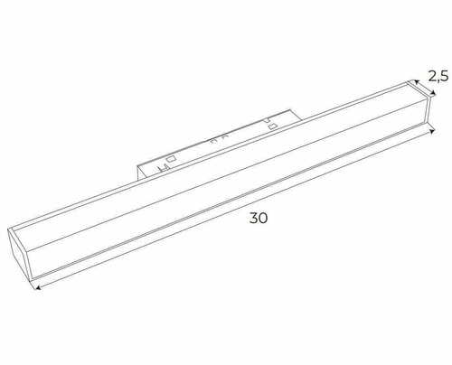 Prüfen Stromschienenleuchte Max Light MAX M0001N LED linear schwarz 3000K 30 cm