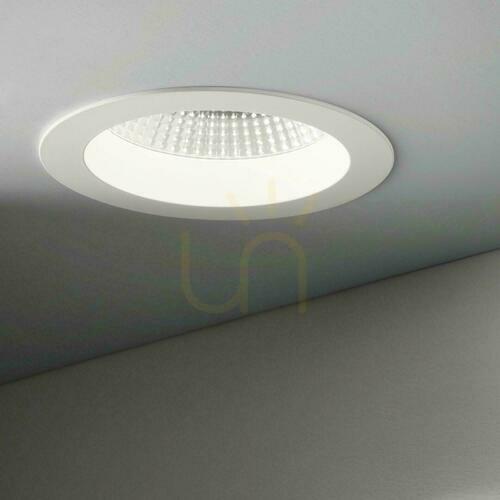Prüfen Einbauleuchte Ideallux Basic weiß LED 3000K 20W rund Aluminium 193472