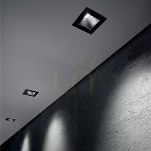 Einbauleuchte Ideallux Dynamic 208565 LED 10W 4000K schwarz rund 6,5 cm small 1