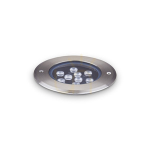 Einbauleuchte Ideallux FLOOR 255682 D14 LED 12W schwarz Aluminium IP67 rund small 0