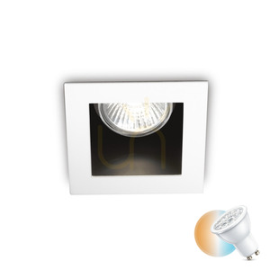 Einbauleuchte Ideallux Funky 083230 weiß GU10 rund Metall small 0