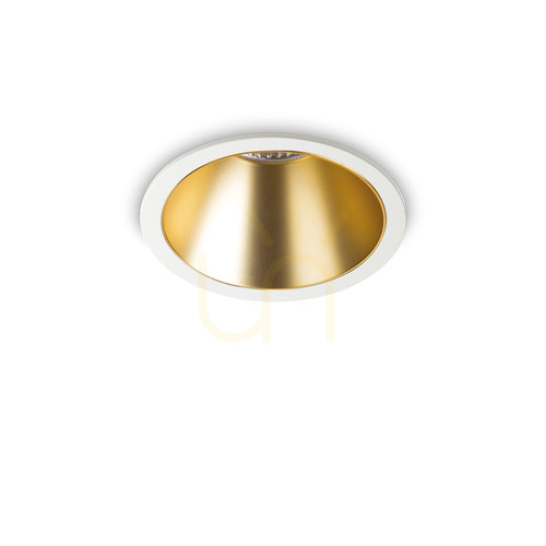 Prüfen Einbauleuchte Ideallux Game Trim Round 11W 3000K gold 192307