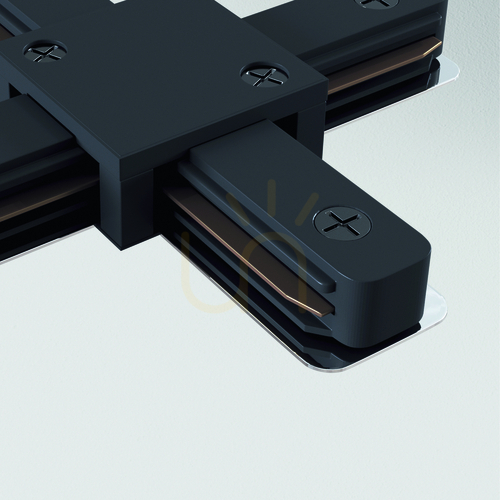 Prüfen Schwarzer X-Verbinder für UNITY Stromschienen Maytoni TRA001CX-11B