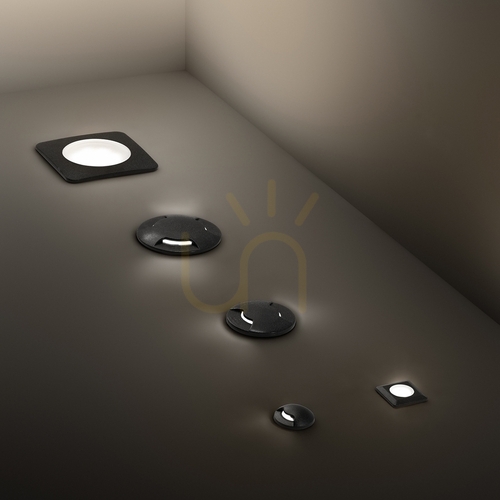 Prüfen Einbauleuchte Ideallux WAY Round Small schwarz GU10 120249
