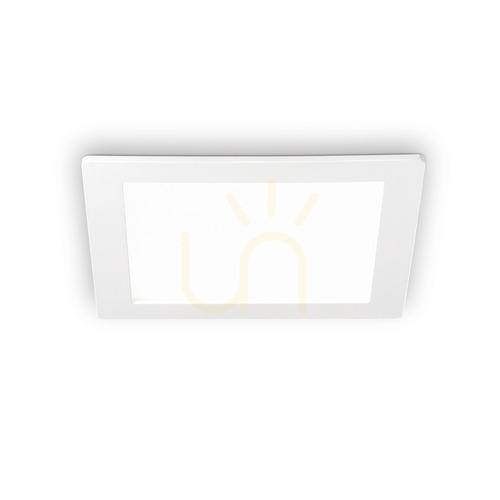 Prüfen Einbauleuchte Ideallux Groove 124001 LED 20W 3000K weiß quadratisch