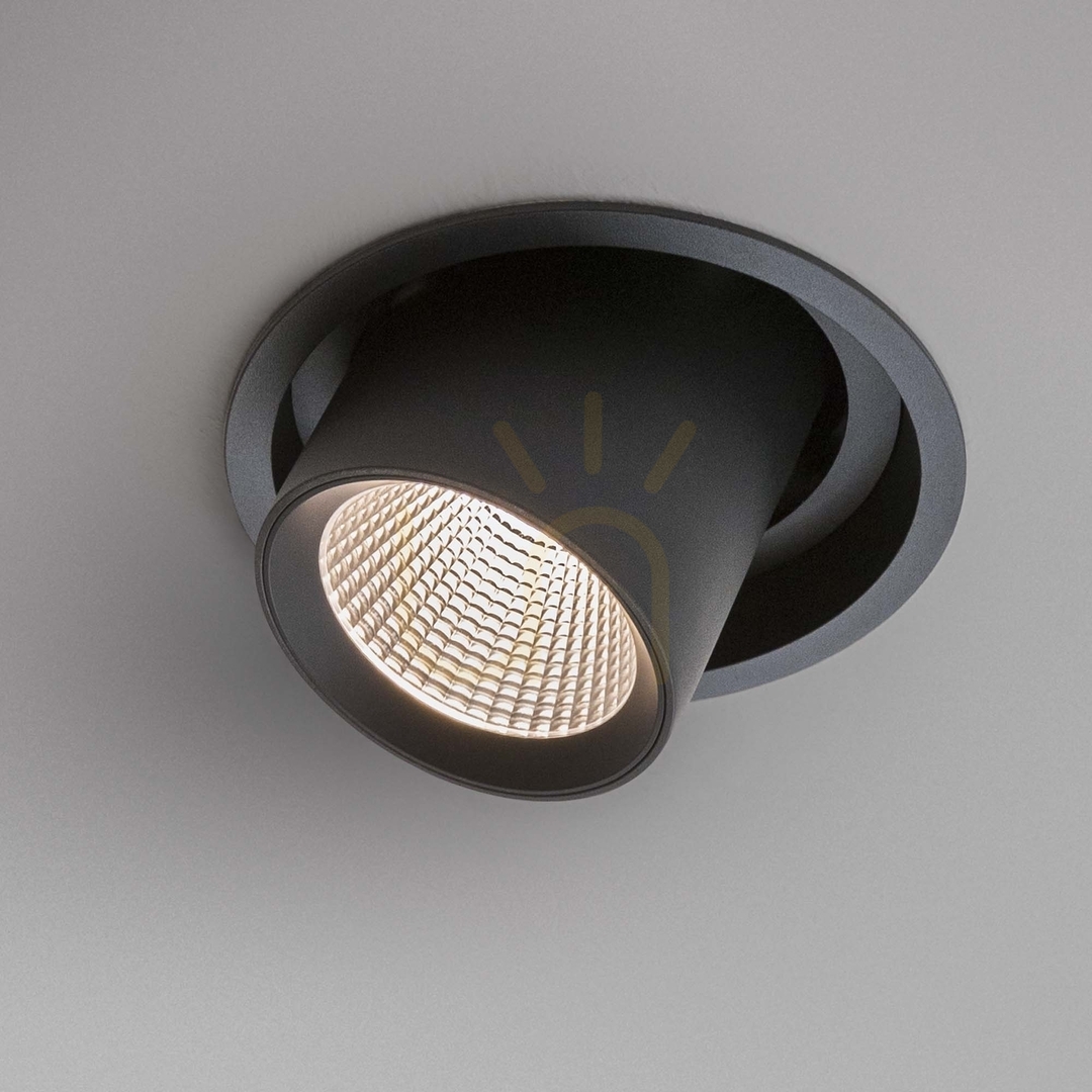 Aussicht Einbauleuchte Ideallux Nova schwarz LED 30W 3000K Ø15,4 cm 248196 Einbauleuchte Ideallux Nova schwarz LED 30W 3000K Ø15,4 cm 248196