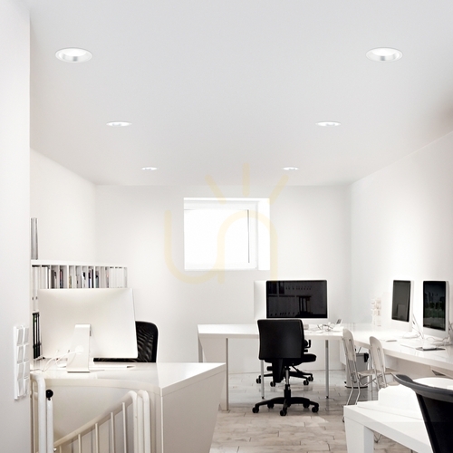 Prüfen Einbauleuchte Ideallux OFF 266503 LED 15W 4000K weiß rund Ø11 cm