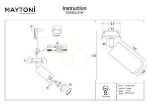 FOCUS-Einbauleuchte C018CL-01W Maytoni small 5