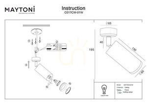 Strahler Maytoni Focus Weiß GU10 Aluminium C017CW-01W small 5