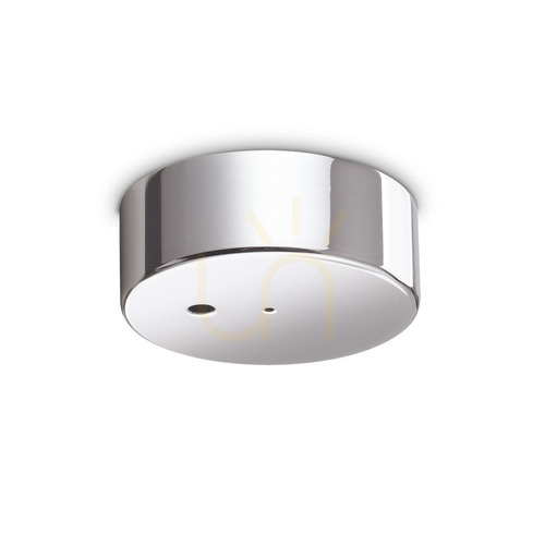 Prüfen Deckenrosette Ideallux ROSONE magnetisch chrom 9 cm Aluminium 328683