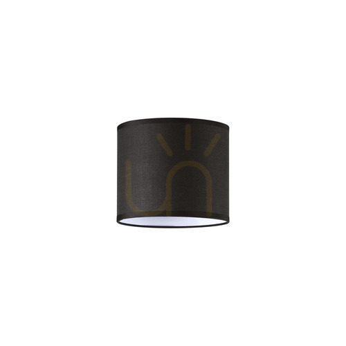 Prüfen Lampschirm Ideallux SET UP Zylinder Stoff schwarz Ø16,5 cm 269986