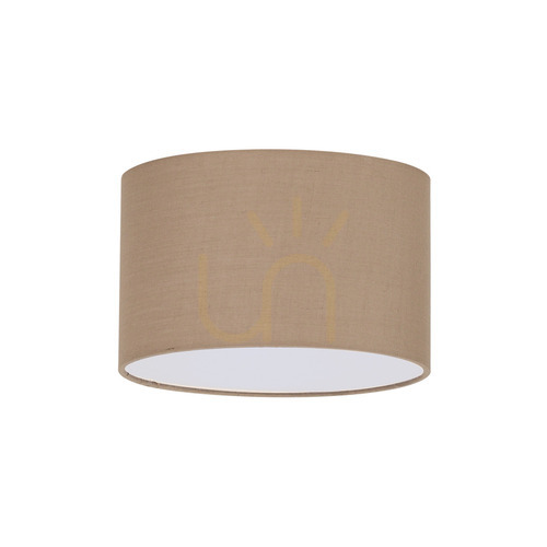 Prüfen Lampenschirm Ideallux SET UP Cilindro D45 Stoff Taupe 304625