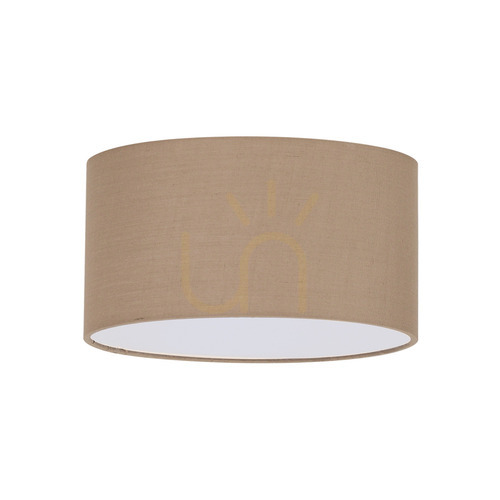 Prüfen Lampenschirm Ideallux SET UP Zylinder Stoff taupe Ø70 cm 304632