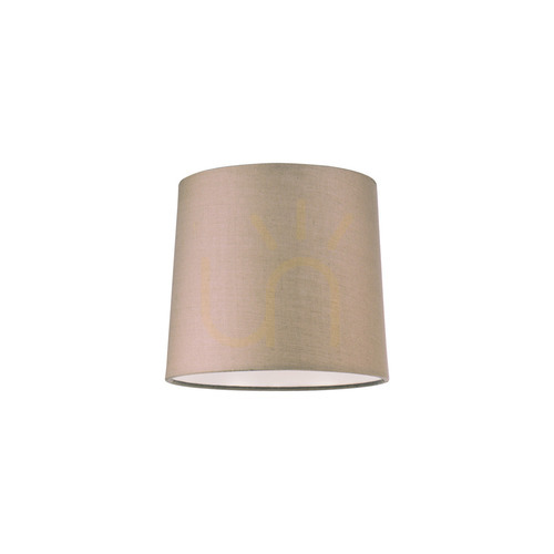 Prüfen Lampschirm Ideallux SET UP Kegel Stoff taupe Ø16 cm 293004