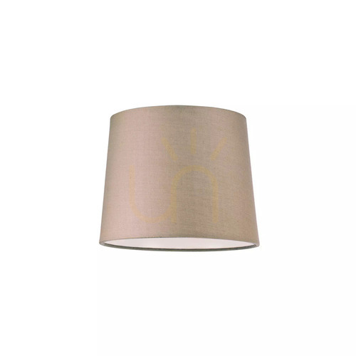 Prüfen Lampenschirm Ideallux SET UP Cono Tortora Stoff D20 304113