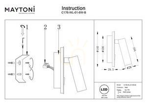 Wandleuchte IOS 176 C176-WL-01-6W-B Maytoni small 11