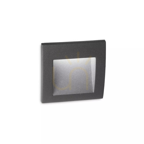 Prüfen Einbauleuchte Ideallux WIRE 255521 anthrazit LED 1,5W Ø9 cm Aluminium Glas