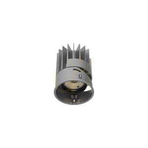 Einbauleuchte Ideallux Zeus 324845 LED 21W 3000K grau rund Metall 8,2 cm small 0