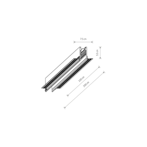 LVM RECESSED TRACK 100 cm Magnetische Beleuchtungsschiene 10156 Nowodvorski small 8