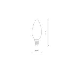 BULB LED-Glühbirne E14, C35, 6W 10589 Nowodvorski small 1
