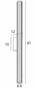 Wandleuchte Max Light Fayette W0366 Gold 61 cm 12W 3000K IP44 3 Wandleuchte Max Light Fayette W0366 Gold 61 cm 12W 3000K IP44 small 3