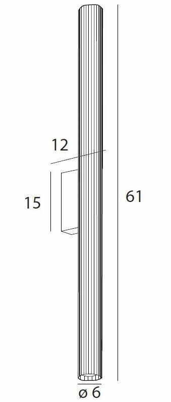 Anzeige Wandleuchte Max Light Fayette W0366 Gold 61 cm 12W 3000K IP44 Wandleuchte Max Light Fayette W0366 Gold 61 cm 12W 3000K IP44