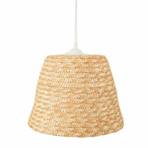 Pendelleuchte Max Light Pot P0582 weiß Weizenstroh 30 cm 15W small 1