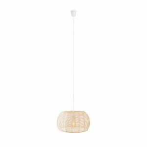 Pendelleuchte Max Light Praslin P0583 weiß Baumwolle Ø39 cm small 0