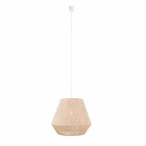 Pendelleuchte Max Light Praslin II P0584 Weiß Baumwolle 44 cm 15W small 0