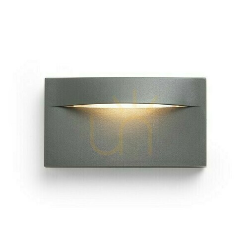 Prüfen Wandlampe Bobo Rc Wandlampe Anthrazit 230 V Led 8 W Ip65 3000 K