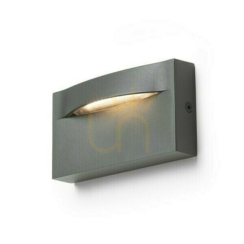 Prüfen Wandlampe Bobo Rc Wandlampe Anthrazit 230 V Led 8 W Ip65 3000 K