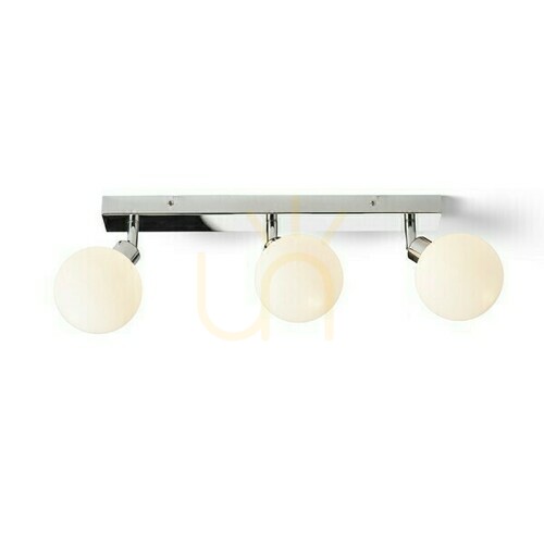 Prüfen Wandleuchte Bolly Iii Anbau Opalglas/Chrom 230 V Led G9 3x3 W Ip44