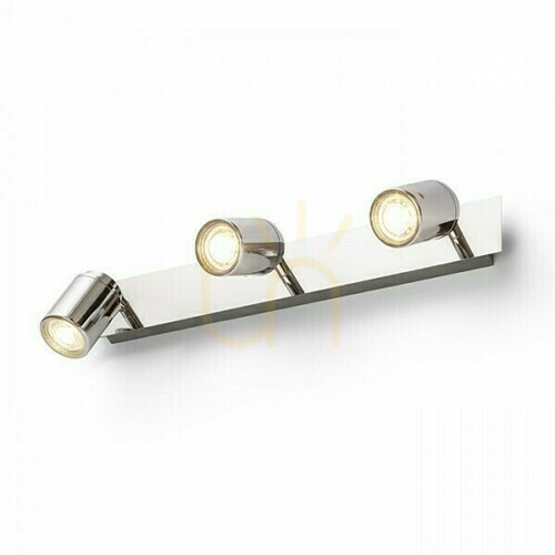 Prüfen Wandleuchte Dublin Iii Anbauleuchte chrom 230 V Gu10 3x9 W Ip44