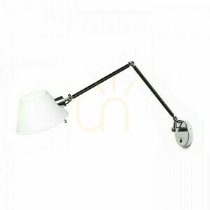 Wandleuchte Montana Wandleuchte Weiß/Schwarz Chrom 230 V Led E27 11 W. small 3