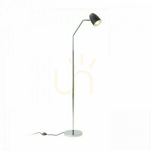 Stehleuchte Rendl PRAGMA schwarz/chrom E27 11 W R12989 small 0