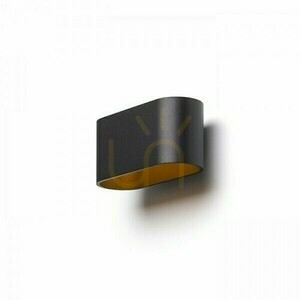 Wandleuchte Mario Schwarz Matt / Gold 230 V Led G9 5 W. small 2