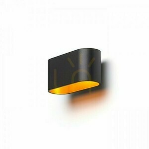 Wandleuchte Mario Schwarz Matt / Gold 230 V Led G9 5 W. small 0