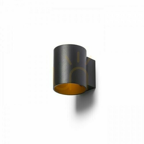 Prüfen Wandleuchte Tuba W Wandleuchte Schwarz Matt /Gold 230 V Led G9 5