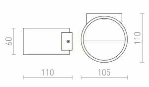LED-Wandleuchte Rendl BIARITZ R12606 weiß, 5 W, 3000 K small 4