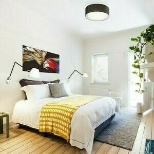 Plafond Otis 50 Ceiling Schwarz/Weiß 230 V Led E27 3x15 W. small 1
