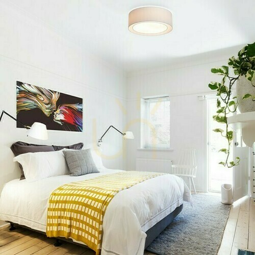 Prüfen Plafond Otis 50 Ceiling Weiß/Weiß 230 V Led E27 3x15 W.