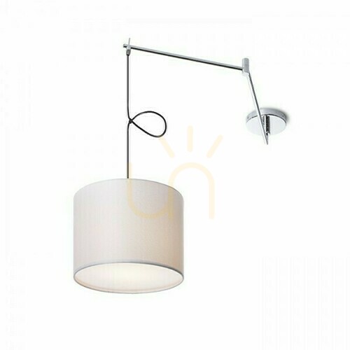 Prüfen Wandleuchte Broadway Pendelleuchte mit Swivel Weiß Chrom 230 V Led E27 15 W.