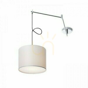 Wandleuchte Broadway Pendelleuchte mit Swivel Weiß Chrom 230 V Led E27 15 W. small 2