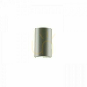 Rendl RON W 15/25 Wandleuchte Monaco Taubengrau/Silber PVC E27 15 W small 3