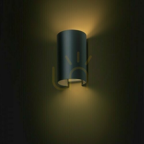 Prüfen Wandleuchte Ron W 15/25 Wand Monaco Öl/Silber Pvc 230 V Led E27 15