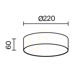 Plafond ZON C032CL-24W3K-RD-B Maytoni small 10