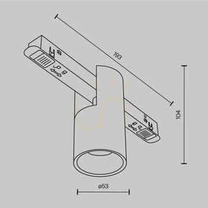 ALFA Schienenleuchte TR122-4-7W-DS-B Maytoni small 8