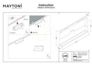 BASIS ROT Stromschienenstrahler TR036-4-12WTW-DD-W Maytoni small 5